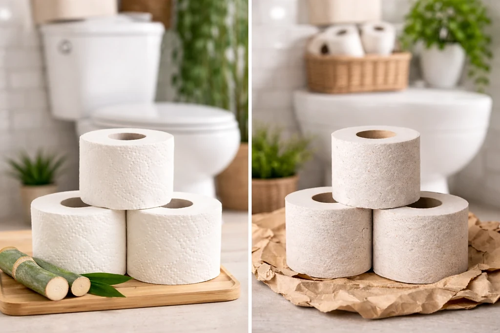 Bamboe en gerecycled wc-papier als duurzame alternatieven voor traditioneel toiletpapier